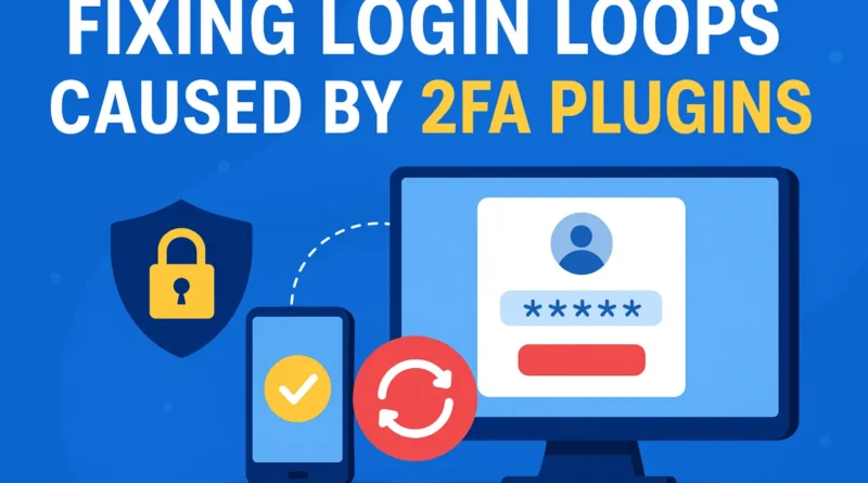 Featured image showing how to fix login loops caused by 2FA plugins